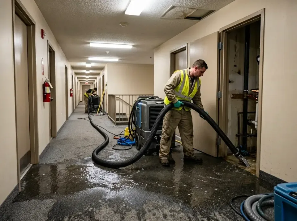 multi-unit-apartment-hallway-f-005 — frequently asked questions, Emergency Burst Pipe Water Extraction & Removal in Eaton Ra…